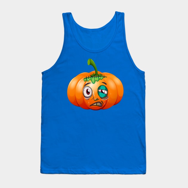 Funny Pumpkin Tank Top by Mako Design 